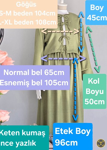 Diğer Kadın Uzun Pamuklu Salaş Elbise
