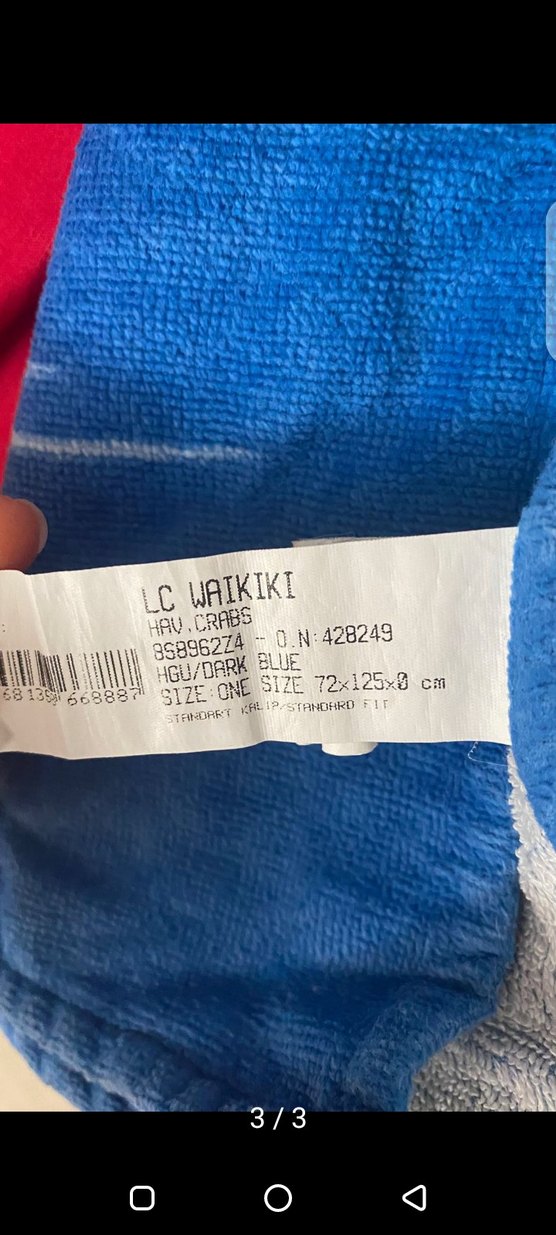 Kapüşonlu Erkek Çocuk Plaj Havlusu, Mavi - Görsel 3