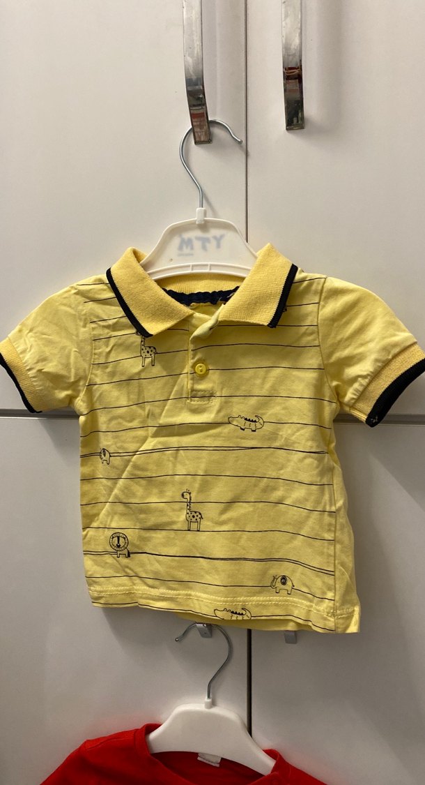 Kırmızı Mavi Erkek Çocuk Kısa Kollu Tişört - Görsel 2