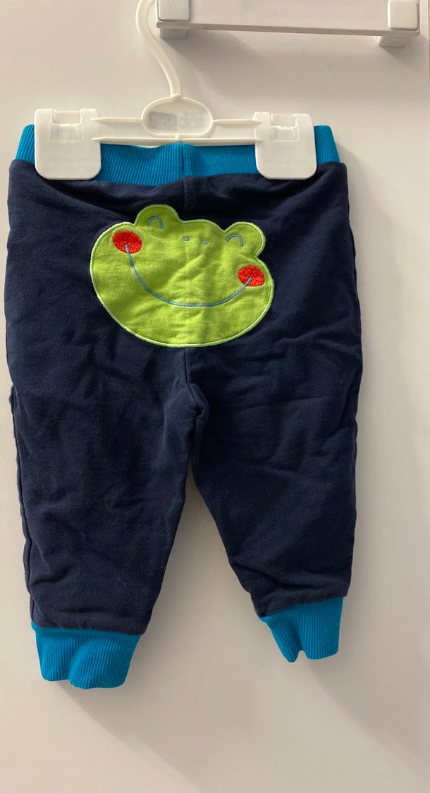 Düğmeli Gri Erkek Çocuk Keten Pantolon - Görsel 3