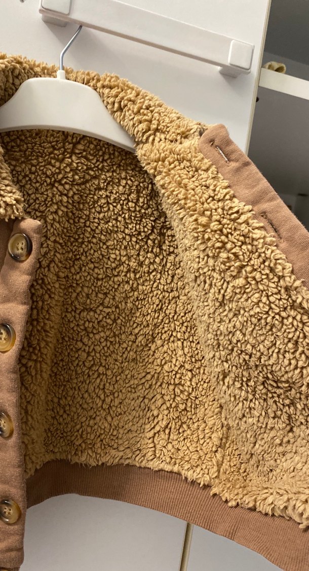 Kahverengi Düğmeli Erkek Çocuk Ceket - Görsel 3