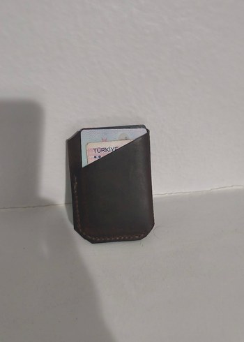 El Yapımı Hakiki Crazy Deri Unisex Cüzdan - Görsel 4