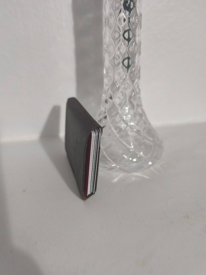 El Yapımı Hakiki Crazy Deri Unisex Cüzdan - Görsel 5