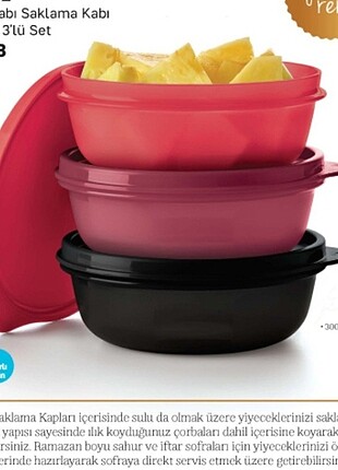 Tupperware 3 Adet 300 ML Şekerkap 