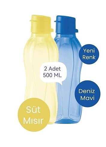 Tupperware 2 Adet 500 ML Suluk.