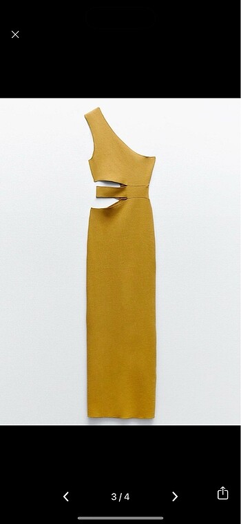 s Beden Zara cut out elbise