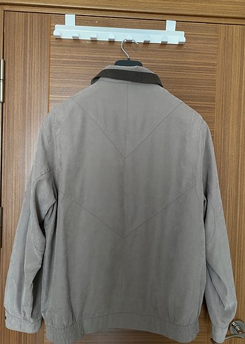 xxl Beden Bintage Bej Süet Unisex Ceket