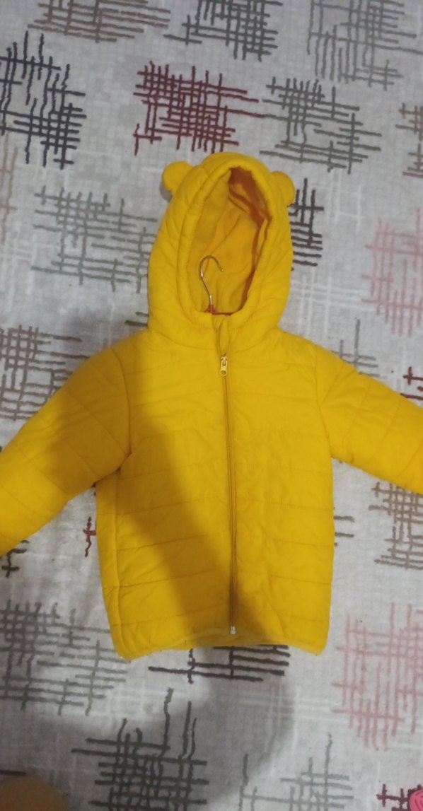 Sarı Erkek Çocuk Fermuarlı Mont - Görsel 4