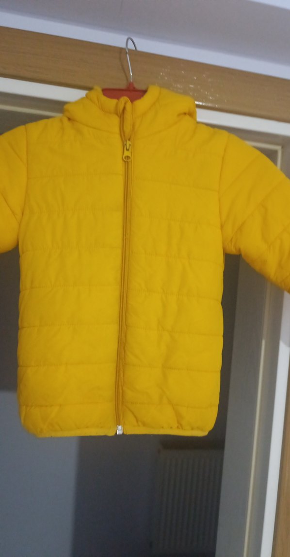 Sarı Erkek Çocuk Fermuarlı Mont - Görsel 2