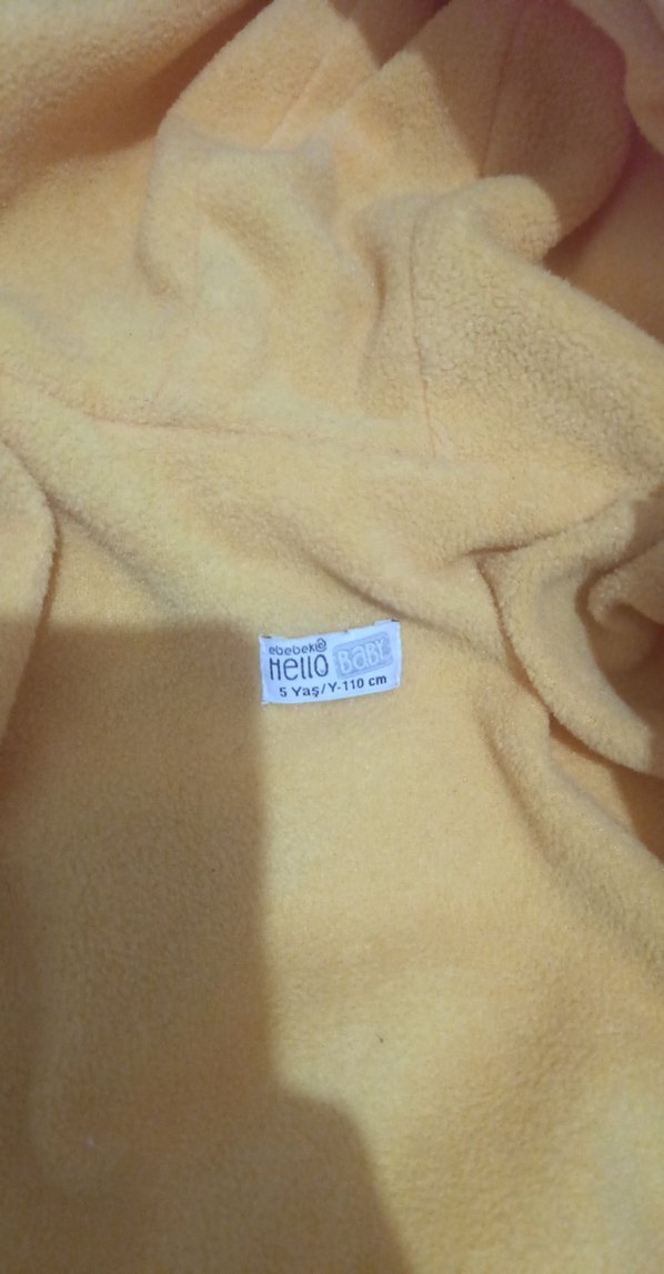 Sarı Erkek Çocuk Fermuarlı Mont - Görsel 5