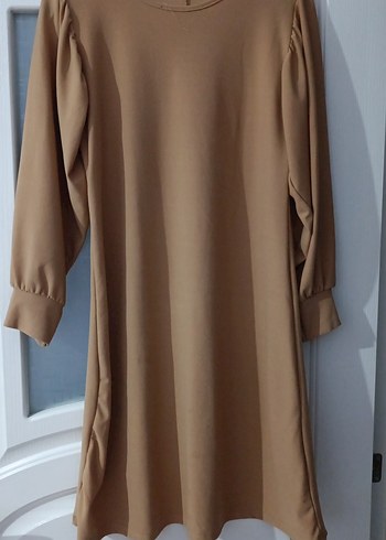 Bej Uzun Kollu Salaş Tunik - Görsel 2