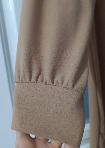 Bej Uzun Kollu Salaş Tunik - Görsel 3