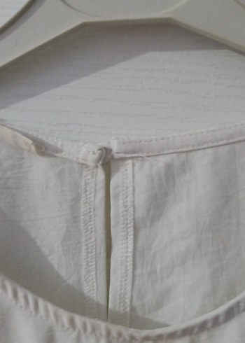 Beyaz Mini Bluz - Görsel 4