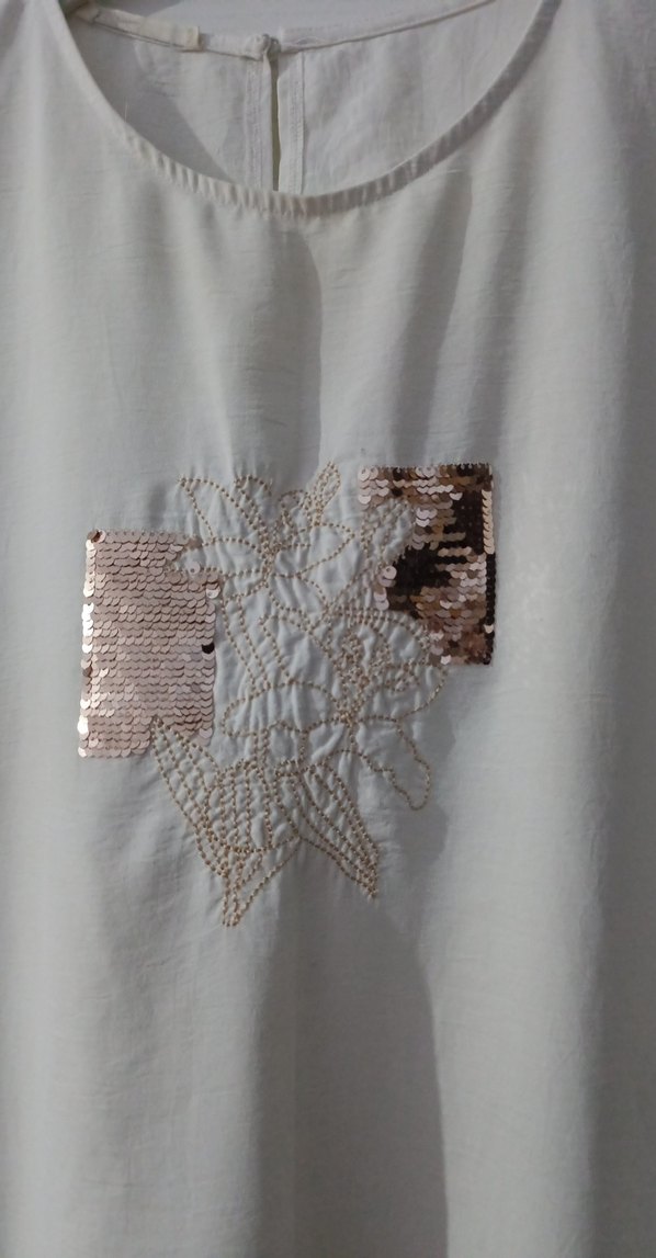 Beyaz Mini Bluz - Görsel 2