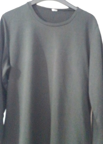 Uzun Siyah Dökümlü Hamile Tuniği - Görsel 2