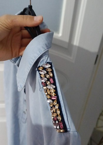 omuz süslemeli tunik - Görsel 5