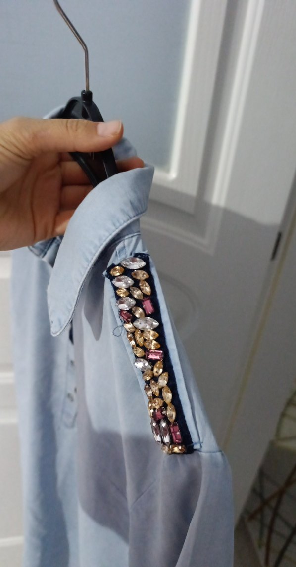 omuz süslemeli tunik - Görsel 5