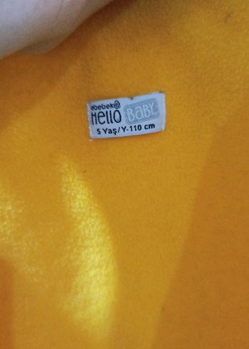 Sarı Erkek Çocuk Fermuarlı Ceket - Görsel 6