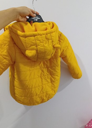 Sarı Erkek Çocuk Fermuarlı Ceket - Görsel 3