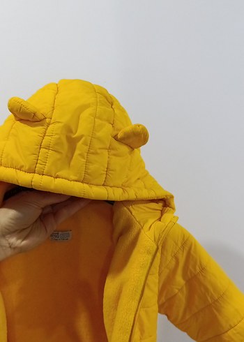 Sarı Erkek Çocuk Fermuarlı Ceket - Görsel 5