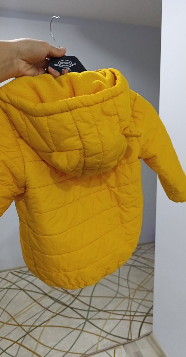 Sarı Erkek Çocuk Fermuarlı Ceket - Görsel 2