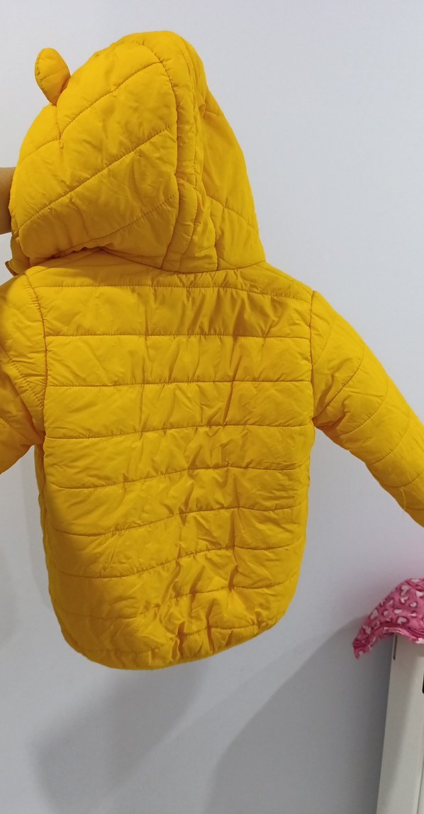 Sarı Erkek Çocuk Fermuarlı Ceket - Görsel 4