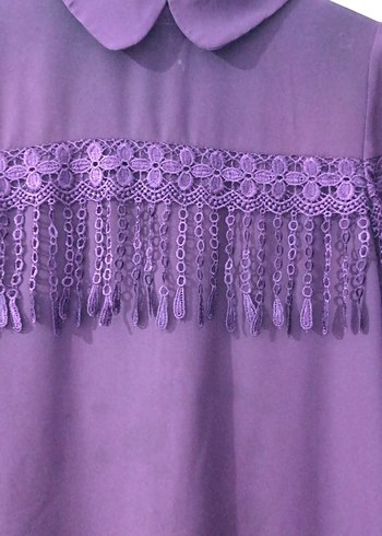 Mor Uzun Kollu Tunik - Görsel 2