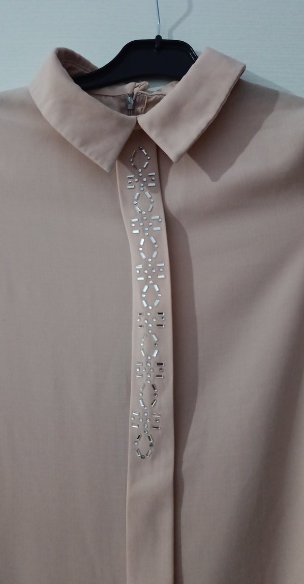 pudra Uzun Kollu Kadın Tunik - Görsel 2