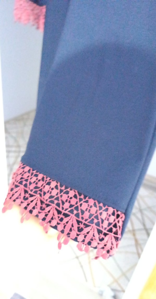 Püsküllü Mavi Kadın Uzun Tunik - Görsel 4