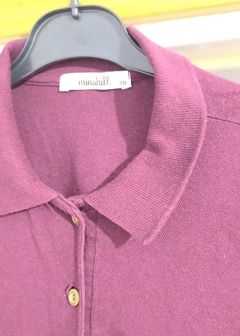 Bordo Uzun Kollu Kadın elbise - Görsel 7