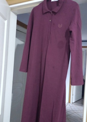 Bordo Uzun Kollu Kadın elbise - Görsel 6