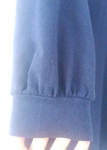 Düğmeli Lacivert Tunik - Görsel 3