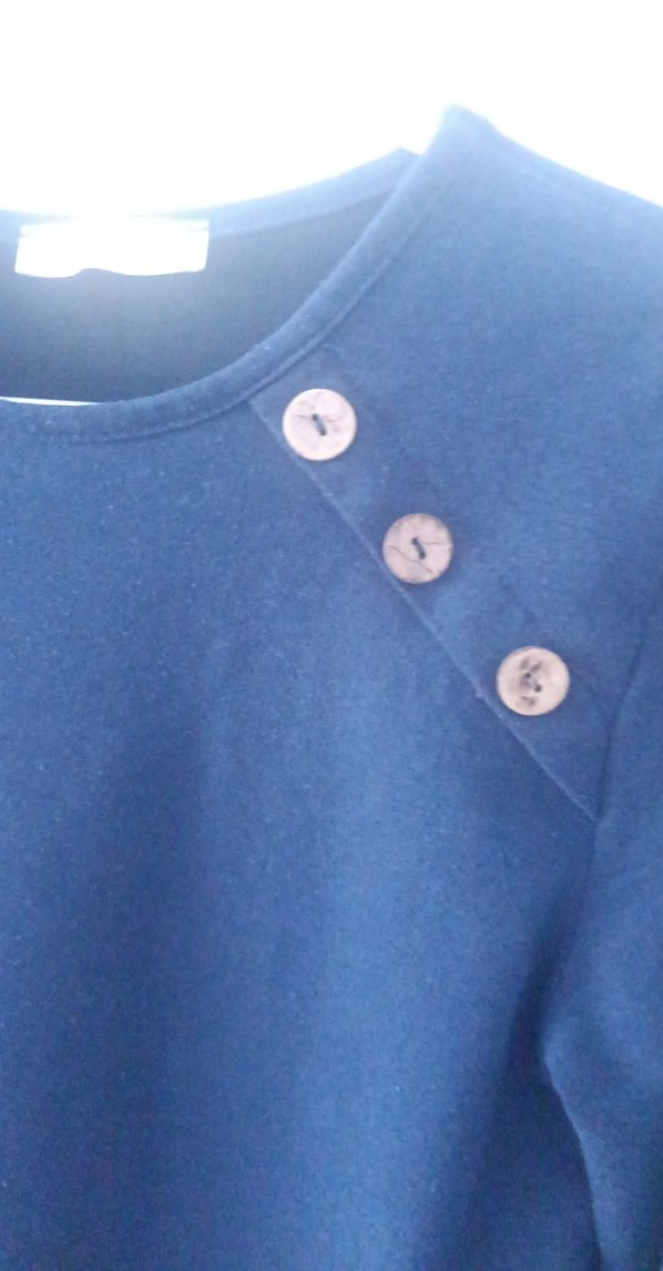 Düğmeli Lacivert Tunik - Görsel 2