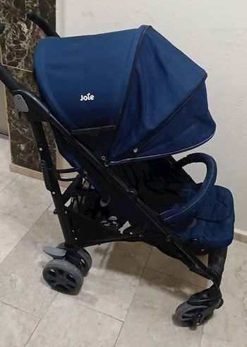 Koyu Mavi Bebek Arabası - Görsel 2