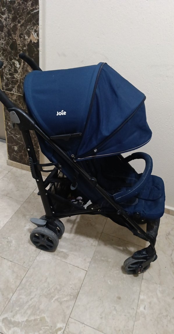 Koyu Mavi Bebek Arabası - Görsel 2