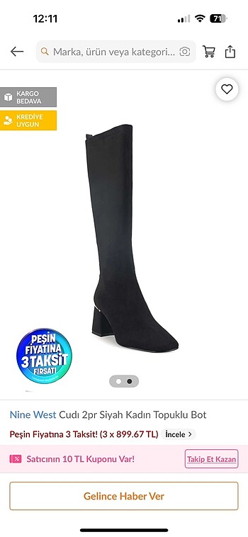 Nine West Nine WEST ÇİZME