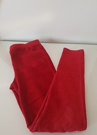 Lcw kırmızı kadife tayt pantalon 