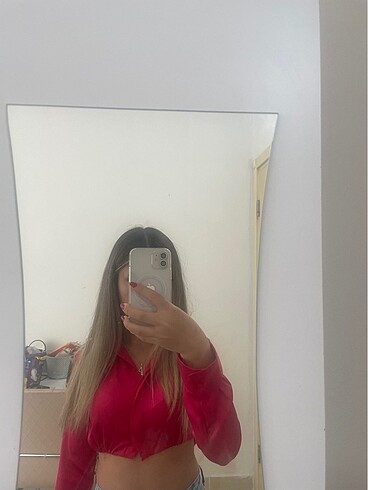 s Beden Crop gömlek büstiyer