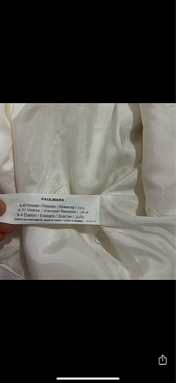 38 Beden beyaz Renk Primark ceket