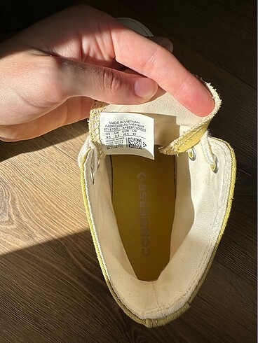 39,5 Beden sarı Renk Converse
