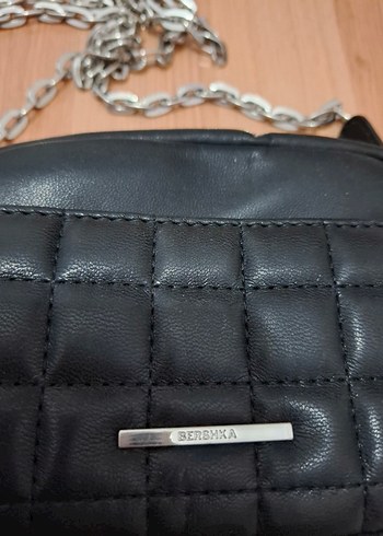 Siyah Zincir Detaylı Deri Kadın Çanta - Görsel 2