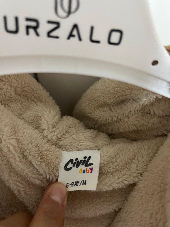 Kahverengi Erkek Çocuk Kürk Detaylı Kaban - Görsel 3