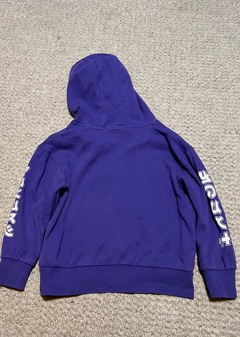 LC Waikiki erkek  çocuk  Kapüşonlu Mor Sweatshirt - Görsel 4