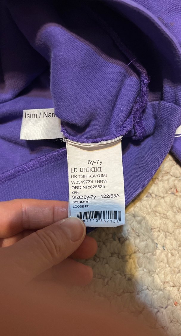 LC Waikiki erkek  çocuk  Kapüşonlu Mor Sweatshirt - Görsel 3