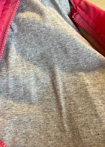 Kız Çocuk Parlak Pembe Fermuarlı Yağmurluk - Görsel 6