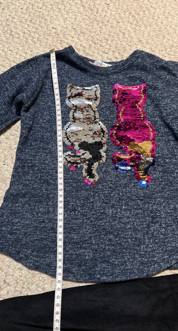 Kedili Örgü Uzun Kollu Bebek Kız Takımı - Görsel 4