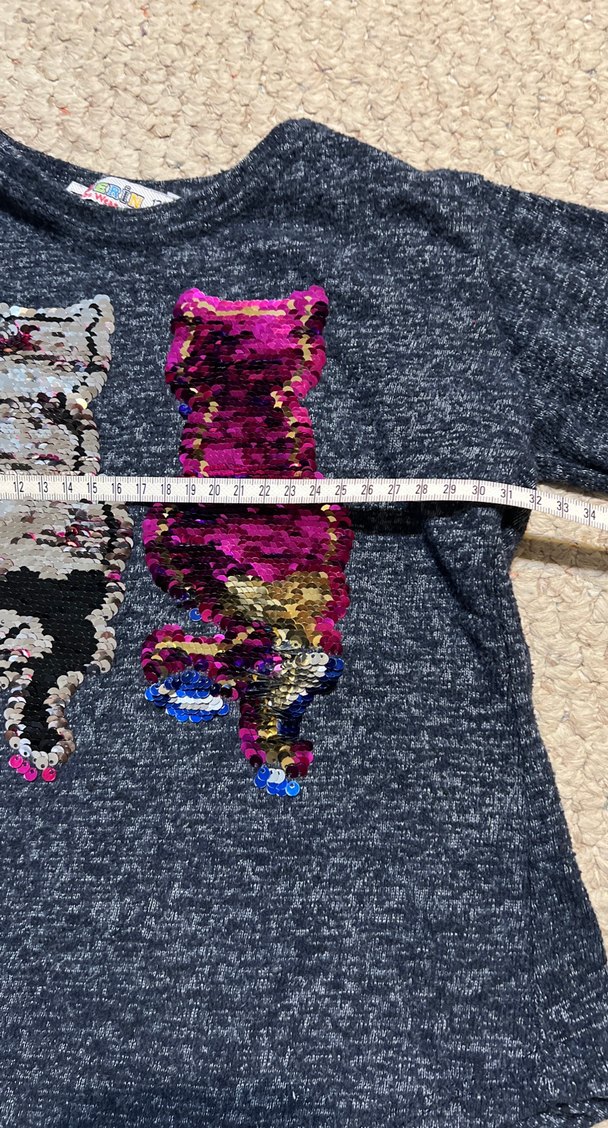 Kedili Örgü Uzun Kollu Bebek Kız Takımı - Görsel 5