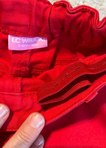 Lc waikiki Kız Çocuk Kırmızı Kemerli Dar Kesim Etek - Görsel 3