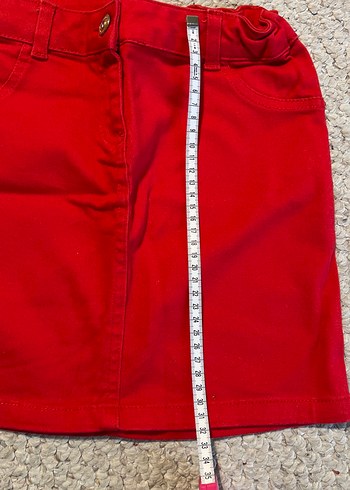 Lc waikiki Kız Çocuk Kırmızı Kemerli Dar Kesim Etek - Görsel 2