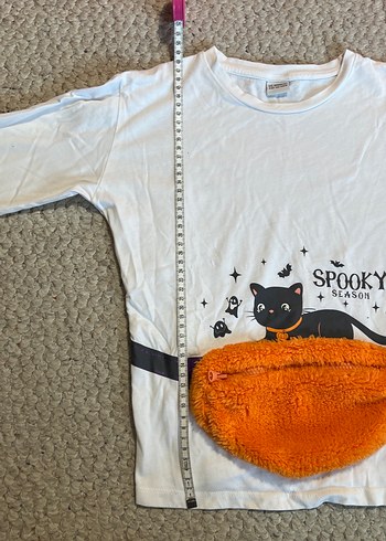 Baskılı Sokak Stili Gri Beyaz Kedili tişört - Görsel 5